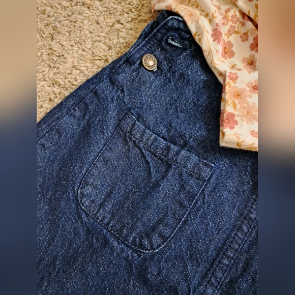 💜 Girls denim jumper outfit size 5 - Picture 3 of 5